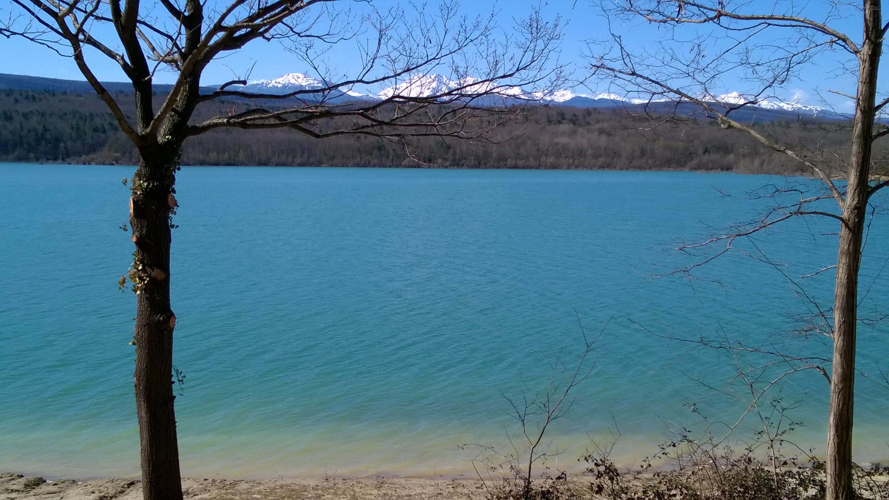 Lac de Montbel in de winter